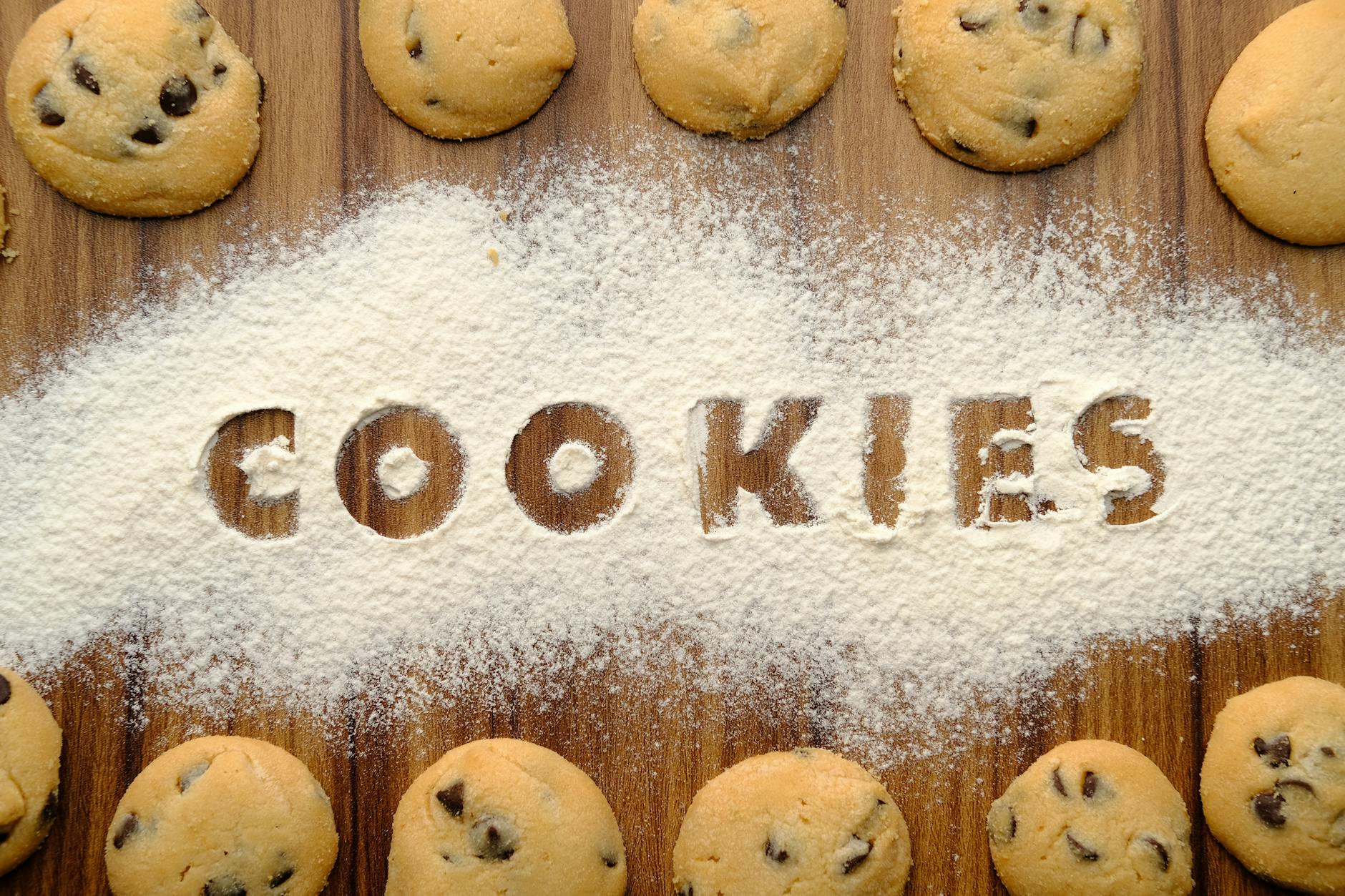 brown cookies on wooden surface